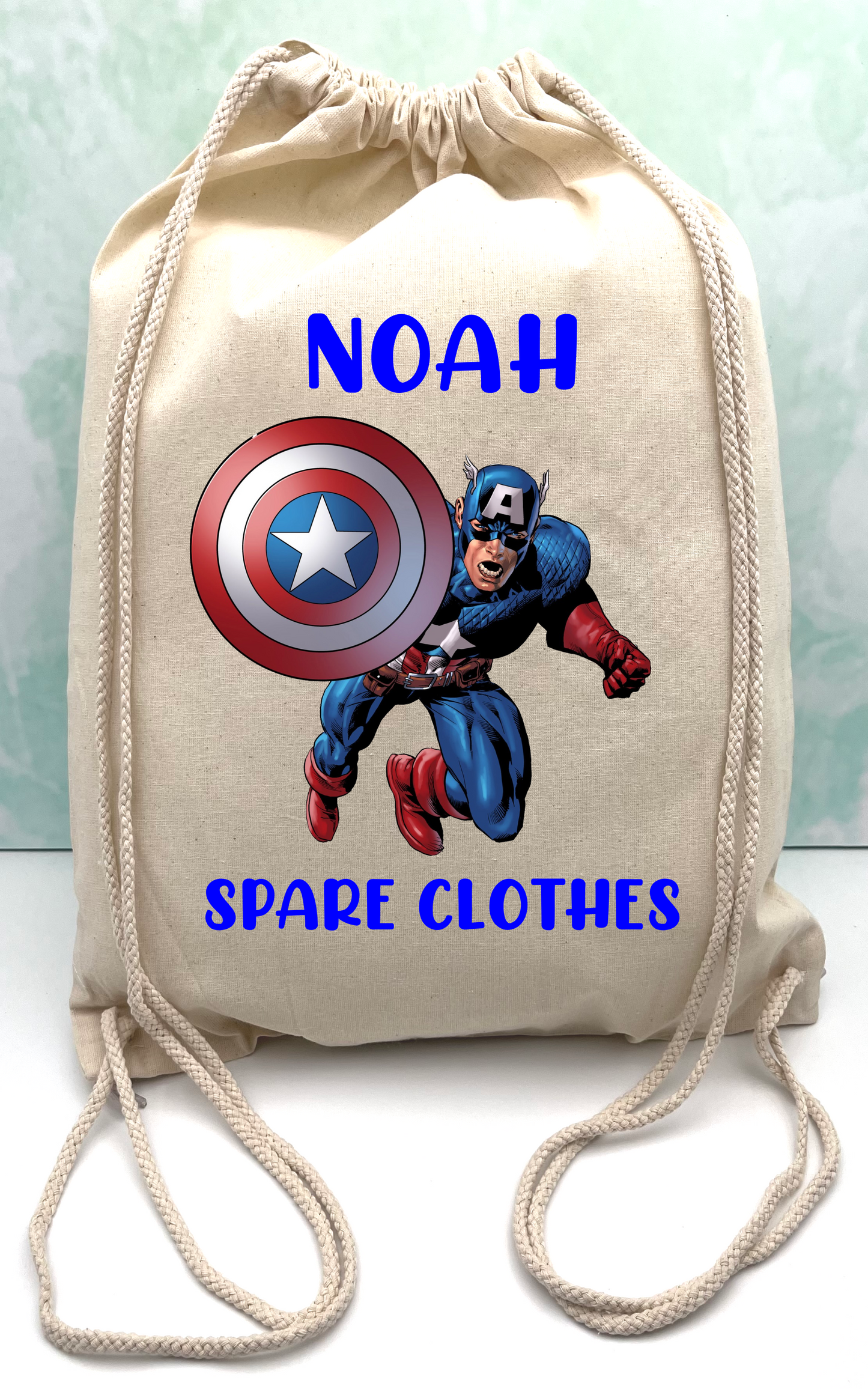 Personalized Bag for Kindergarten School Superheroes Selection