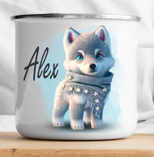 Personalized Wolf Mug