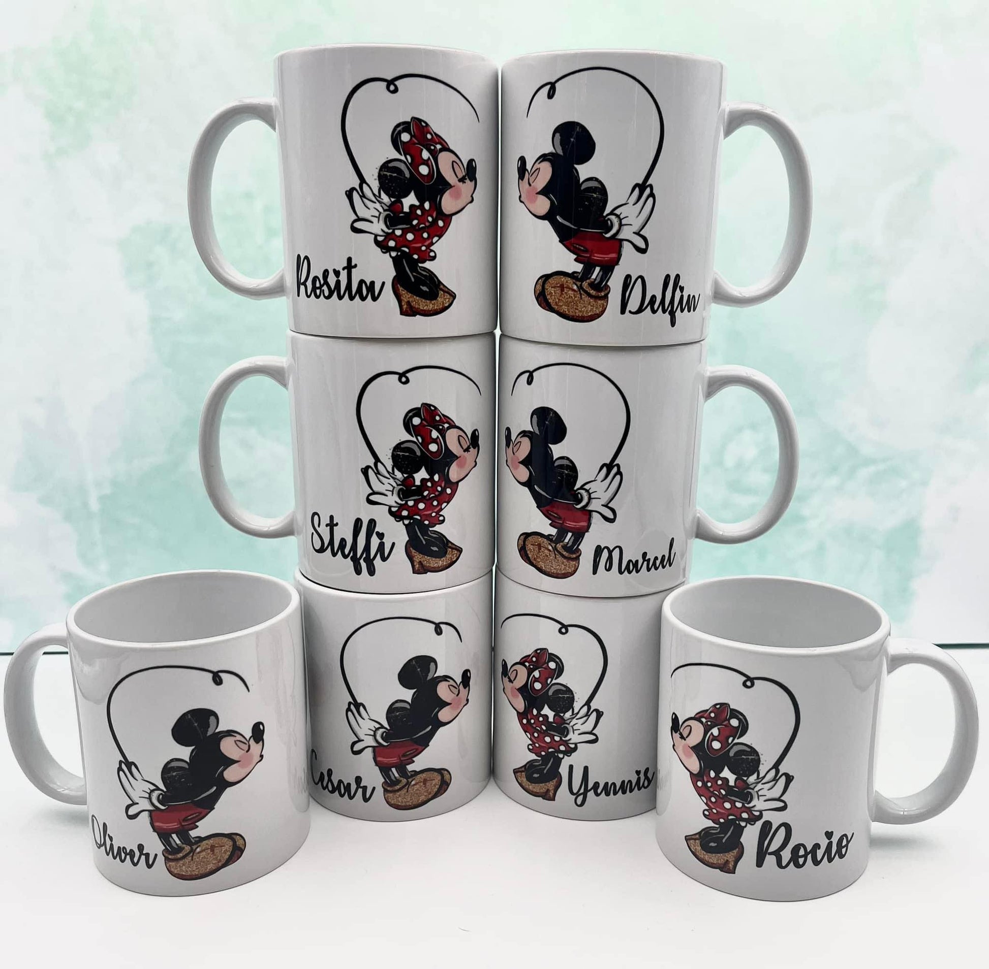 Mickey & Minnie Personalized two Mugs