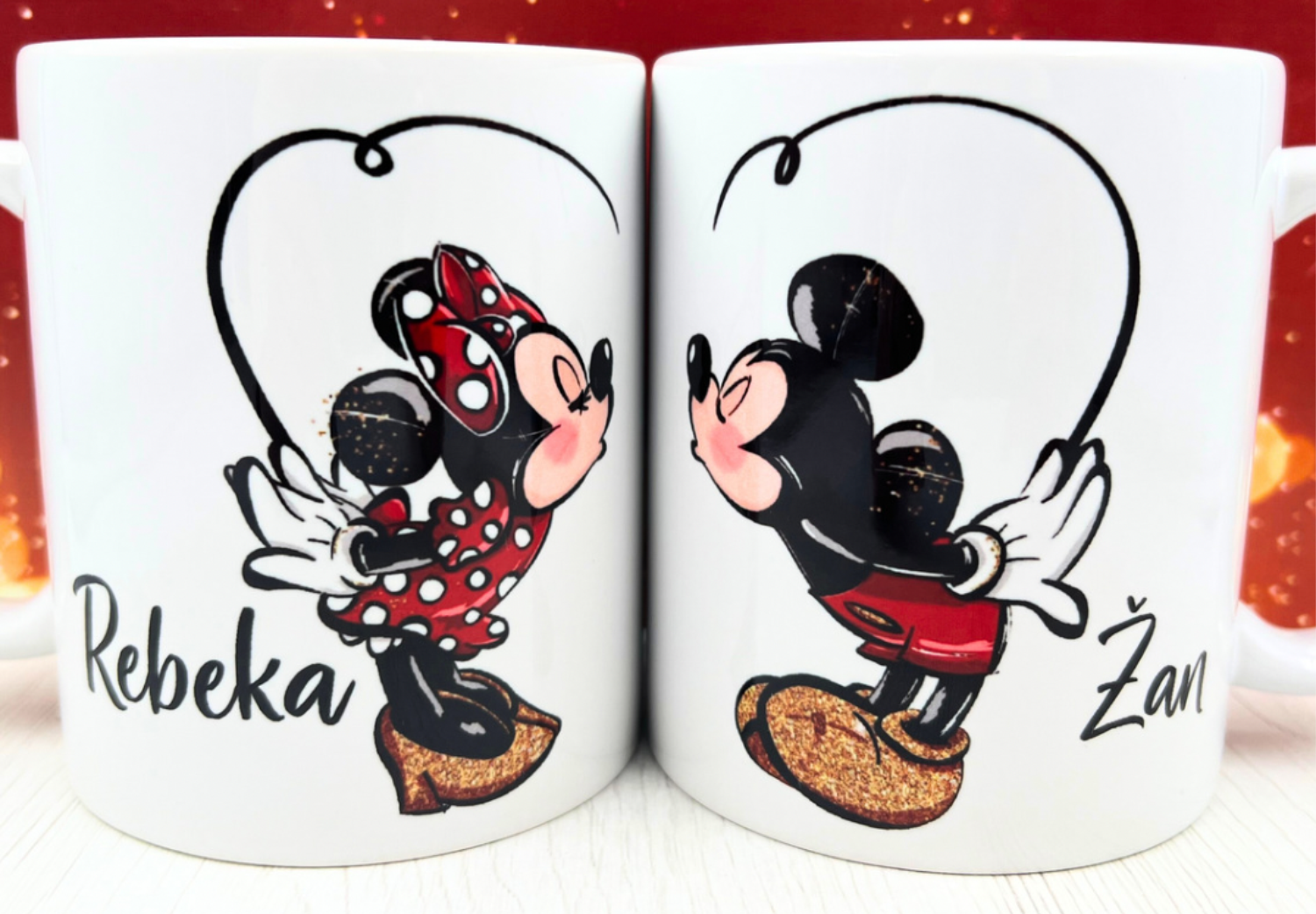 Mickey & Minnie Personalized two Mugs