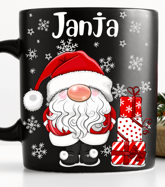Get trendy with Personalized Black Christmas mug -  available at cutegifts.eu. Grab yours for $15.90 today!
