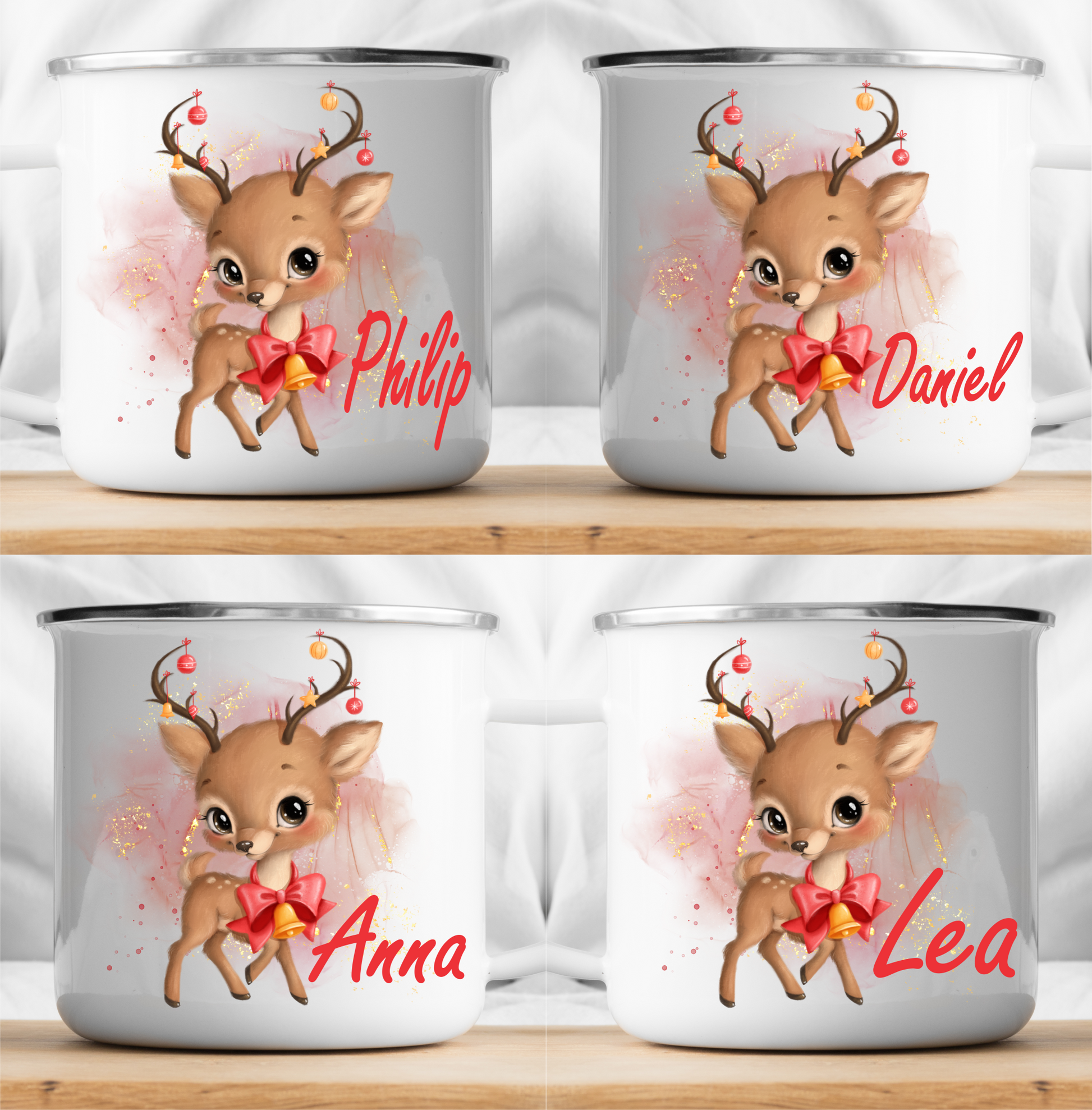 Personalized Christmas Deer Mug-cutegifts.eu