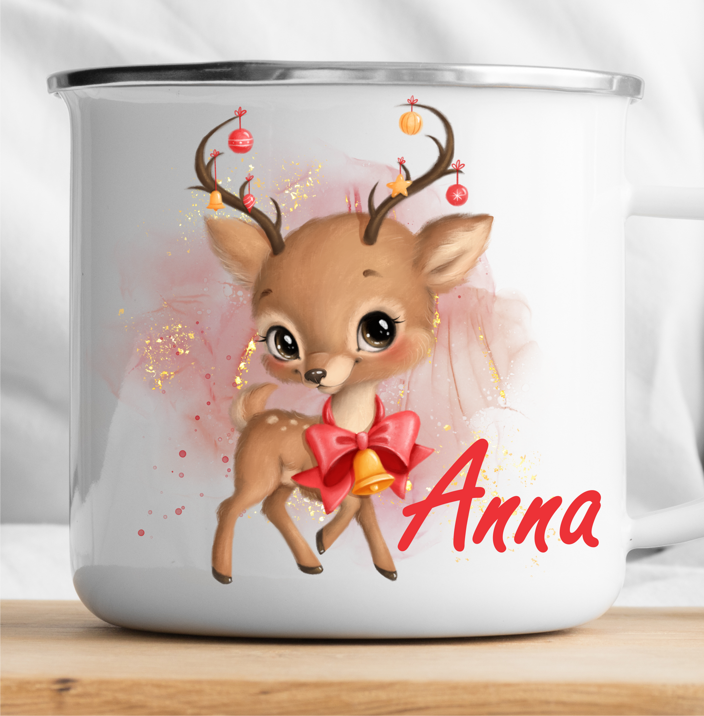 Personalized Christmas Deer Mug-cutegifts.eu