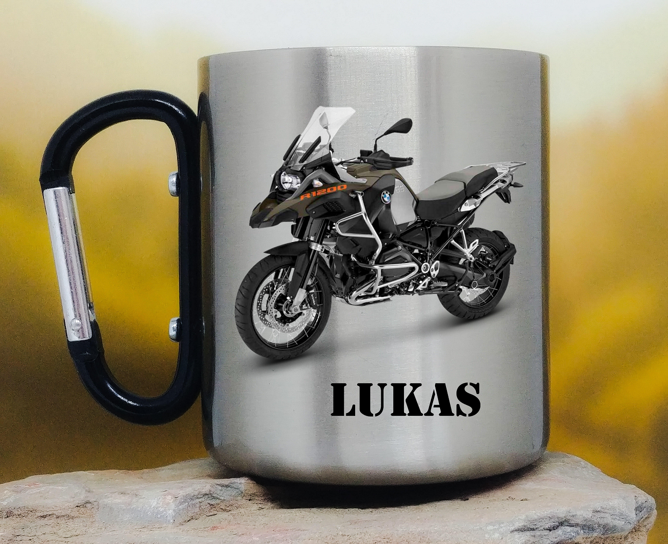 Motorbikes Stainless Steel Mug-cutegifts.eu