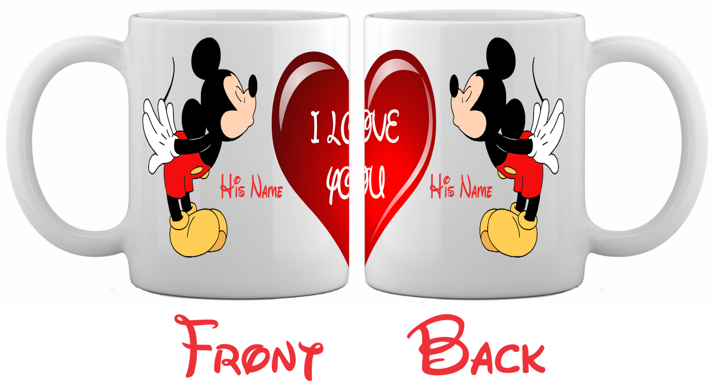 Mickey & Minnie Personalized mug-cutegifts.eu