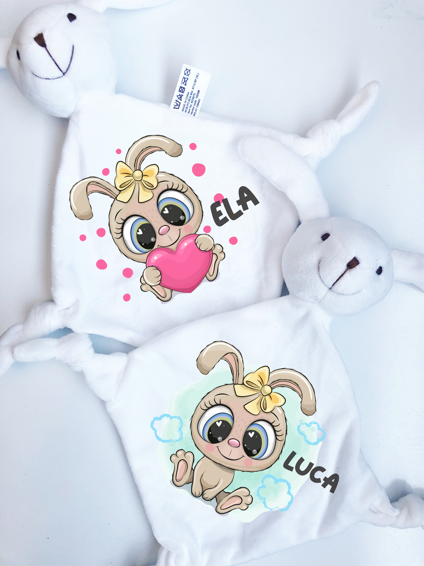 Get trendy with Personalized BABY CUDDLY TOY-rabbit design. -  available at cutegifts.eu. Grab yours for $19.90 today!