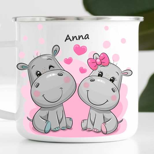 Personalized Hippopotamus Mug-cutegifts.eu