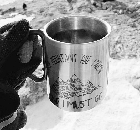 Mountains Are Calling Stainless Steel Mug-cutegifts.eu