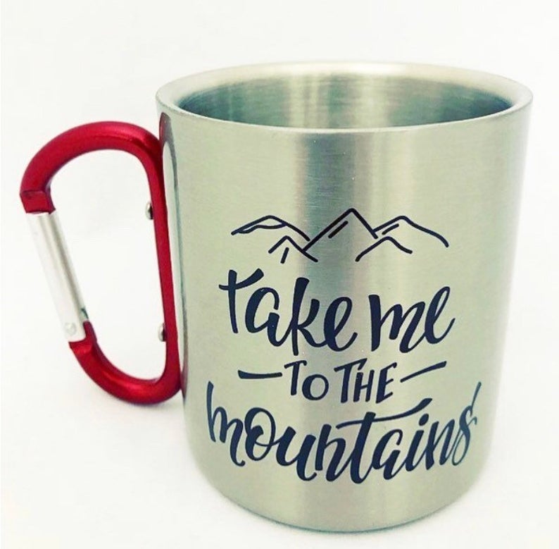 Take Me To The Mountains Stainless Steel Mug-cutegifts.eu