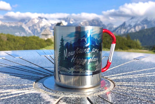 Get trendy with Personalized Mountain Lovers Stainless Steel Mug -  available at cutegifts.eu. Grab yours for $16.90 today!