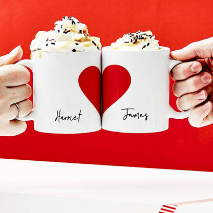 Personalized Heart Mug (set of 2 mugs)-cutegifts.eu