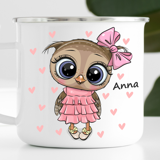 Personalized Owl Girl Mug-cutegifts.eu