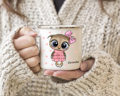 Personalized Owl Girl Mug-cutegifts.eu