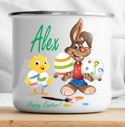 Personalized Easter Cute Rabbit Chicken Mug-cutegifts.eu