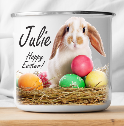 Personalized Easter Cute Rabbit Mug-cutegifts.eu