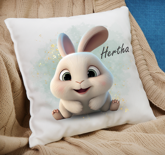 Get trendy with Personalized  bunny 3D Cushion -  available at cutegifts.eu. Grab yours for $19.90 today!