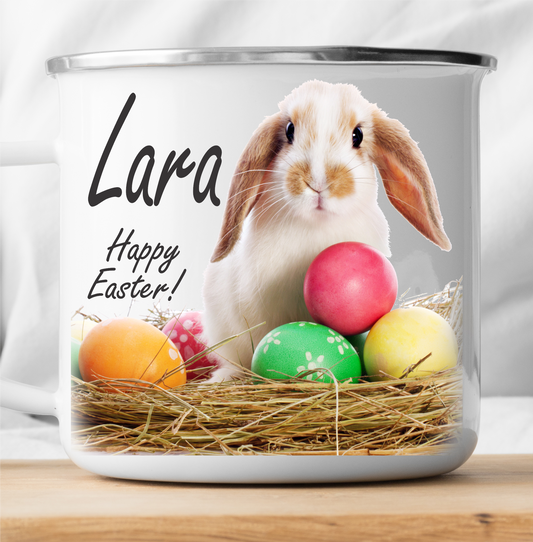 Get trendy with Personalized Easter Cute Rabbit Mug -  available at cutegifts.eu. Grab yours for $15.90 today!